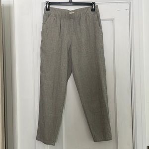 Eileen Fisher Black and White Stripe Pant